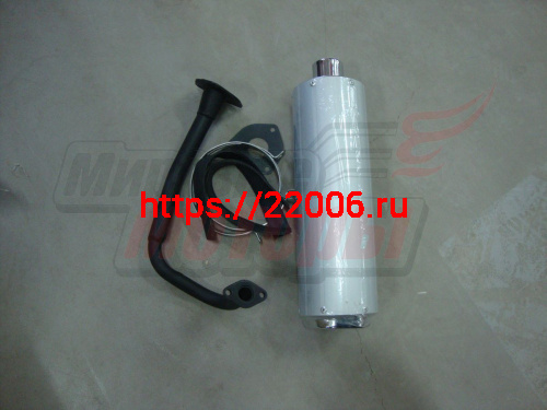 Глушитель FT50QT 4х тактный 370мм (+ колено(1810) + 2 хомута с резинками+прокладка+кольцо) Глушитель FT50QT 4х тактный 370мм (+ колено(1810) + 2 хомута с резинками+прокладка+кольцо)