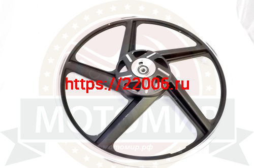 Обод 18" передний литой,  диск. тормоз 1,4-18  SIGMA, 5 отв. черный