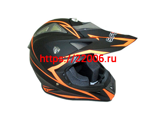 Мотошлем SAFEBET HF-116 (cross) flat black Q178-O (M)