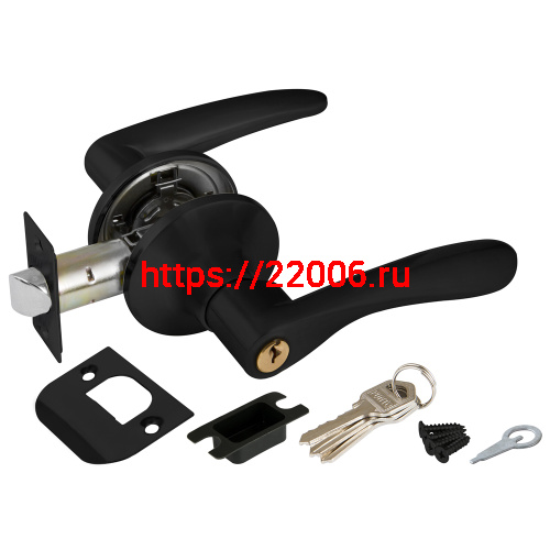 Ручка Punto (Пунто) защелка DK620 BL-ET (6020 BL-E) (кл./фик.) черный Ручка Punto (Пунто) защелка DK620 BL-ET (6020 BL-E) (кл./фик.) черный