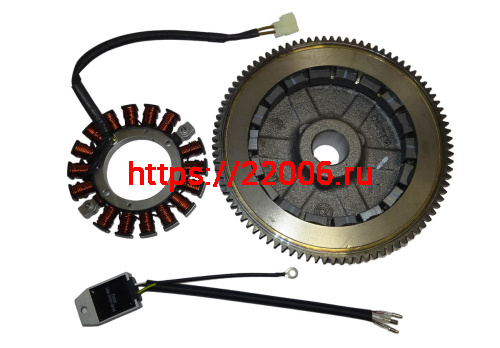 Комплект электрооборудования для 2V78F-2 20А, 214Вт, 12В, для ЭЛ стартера, выпрямитель Комплект электрооборудования для 2V78F-2 20А, 214Вт, 12В, для ЭЛ стартера, выпрямитель