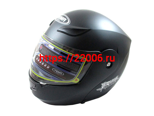 Мотошлем YM-920 черный матовый (XL) Мотошлем YM-920 черный матовый (XL)