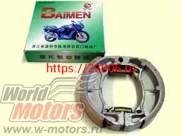 Колодки тормозные барабанного тормоза 80 мм FT50QT, QT-3 Колодки тормозные барабанного тормоза 80 мм FT50QT, QT-3