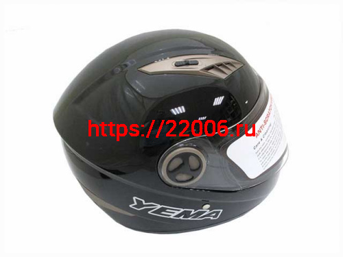 Мотошлем YM-827 черный (L) Мотошлем YM-827 черный (L)