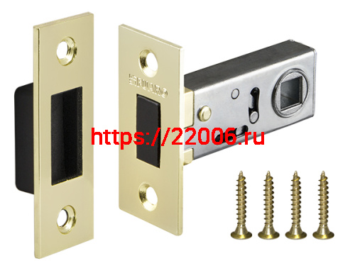 Защелка Fuaro (Фуаро) врезная MAGNM12-50-25 (M12-50-25) GP латунь Защелка Fuaro (Фуаро) врезная MAGNM12-50-25 (M12-50-25) GP латунь