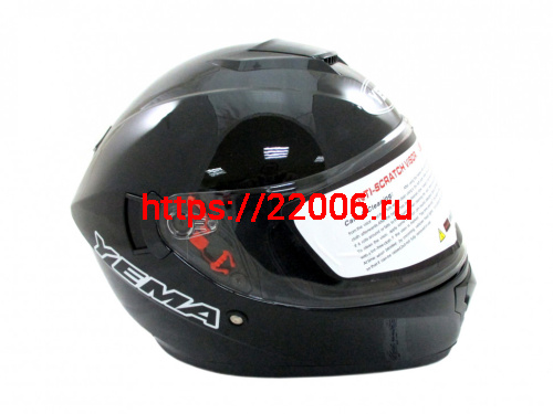 Мотошлем YM-830 черный (XS) Мотошлем YM-830 черный (XS)
