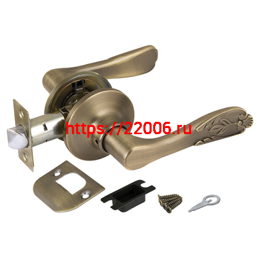 Ручка Punto (Пунто) защелка DK633 MAB-PS (6033 MAB-P) (без фик.) мат.бронза Ручка Punto (Пунто) защелка DK633 MAB-PS (6033 MAB-P) (без фик.) мат.бронза