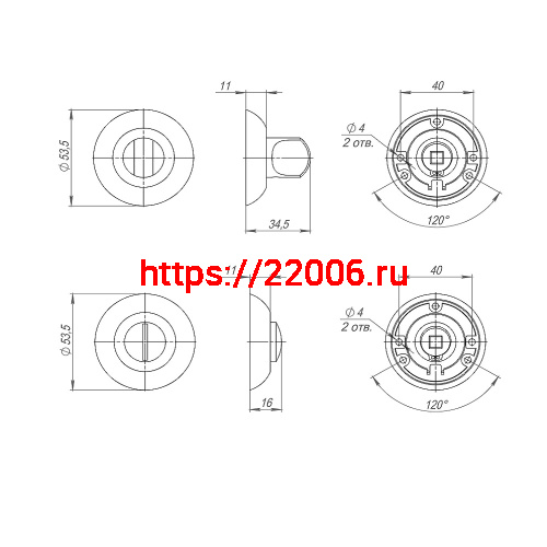 Ручка Punto (Пунто) поворотная BK6.R.TL54 (BK6 TL) CFB-18 кофе глянец фото 3 Ручка Punto (Пунто) поворотная BK6.R.TL54 (BK6 TL) CFB-18 кофе глянец фото 3