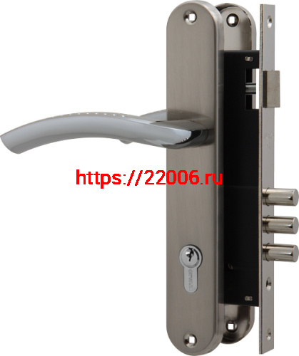 Замок цилиндровый Fuaro (Фуаро) с в комплекте с ручкой LOCKSET.9013 (SET F9011) SN/CP мат.никель Замок цилиндровый Fuaro (Фуаро) с в комплекте с ручкой LOCKSET.9013 (SET F9011) SN/CP мат.никель