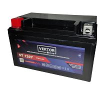 Аккумулятор 12В  7 А/ч, кислотный AGM (VEKTOR VT 1207), (150x86x94) прямая полярность