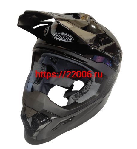 Шлем кроссовый COBRA EC H333, черный, размер M Шлем кроссовый COBRA EC H333, черный, размер M