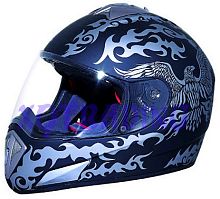 Мотошлем SAFEBET HF-180 серый (S)