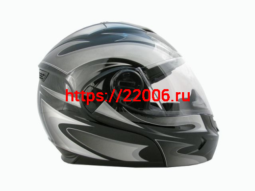 Мотошлем THH T-797 №1 black/ silver (XS) Мотошлем THH T-797 №1 black/ silver (XS)