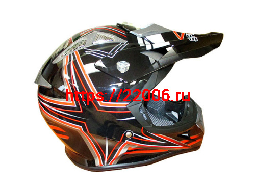 Мотошлем SAFEBET HF-116 (cross) black Q158-R (XL) Мотошлем SAFEBET HF-116 (cross) black Q158-R (XL)
