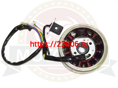 Зажигание 4х т GY6-125/150 в сборе с маховиком 10+1 катушек (1803103)