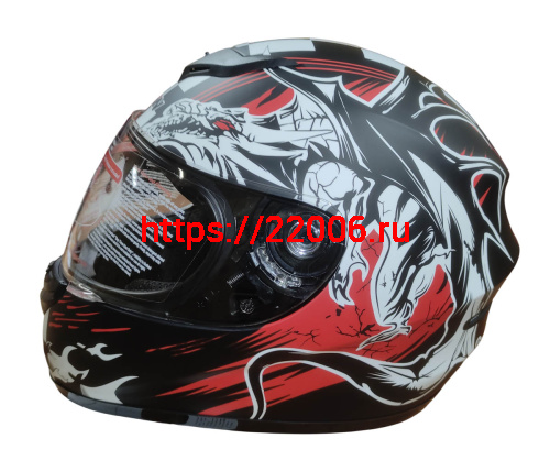 Шлем интеграл KIRIN K-22, черный, черн-крас матовый, черн-крас, размер XL фото 4 Шлем интеграл KIRIN K-22, черный, черн-крас матовый, черн-крас, размер XL фото 4