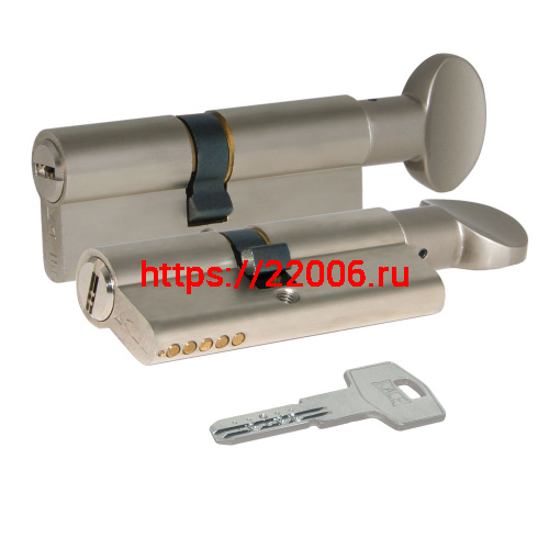 Цилиндровый механизм Kale kilit (Кале килит) с вертушкой 164 BM/75 (30+10+35) mm никель 5 кл.