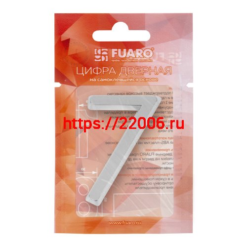 Цифра Fuaro (Фуаро) "7" самоклеящаяся ABS (50х37) (FUARO) CP хром фото 2 Цифра Fuaro (Фуаро) "7" самоклеящаяся ABS (50х37) (FUARO) CP хром фото 2