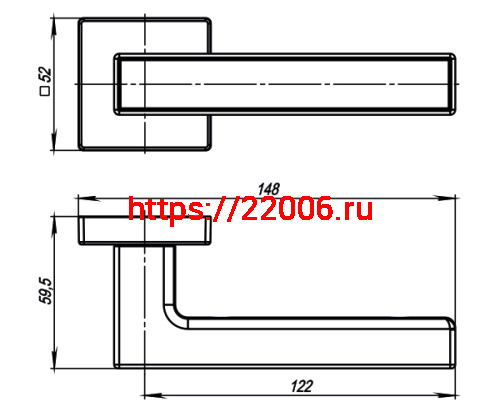 Ручка Armadillo (Армадилло) раздельная K.USQ52.SCREEN (SCREEN USQ8) SN/CP-3 матовый никель/хром фото 4