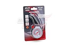 Манометр "AVS" PG-204 стрелочный (пластм.корпус,шкала 5атм)