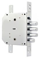 Замок Border (Бордер) врезной сувальдный с задвижкой и защёлкой ЗВ9-6 ПКТЗ с тягами (прав.), 5 кл. /77404/