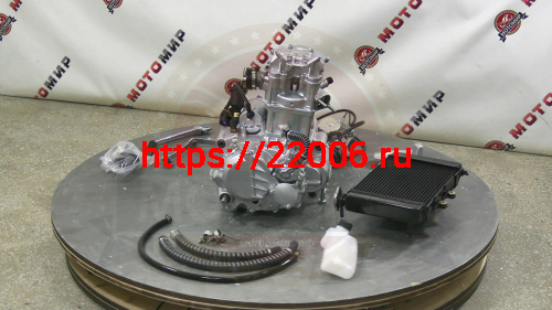 Двигатель 4т. 270 см3 174MM-3, CBS300, ZONGSHEN, 4х клап., эл+кик, жидк. охл. + РАДИАТОР 41399 фото 2