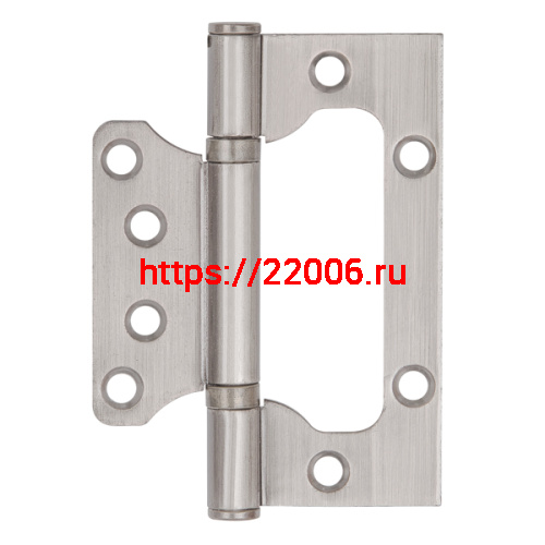 Петля Ajax (Аякс) универсальная без врезки IN4000W SN (100/P-2B 100x2,3) мат.никель Петля Ajax (Аякс) универсальная без врезки IN4000W SN (100/P-2B 100x2,3) мат.никель