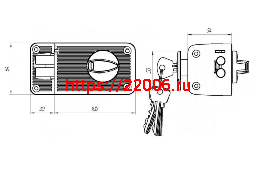 Замок Zenit (Зенит) накладной ЗН2-3 (серебро) фото 2 Замок Zenit (Зенит) накладной ЗН2-3 (серебро) фото 2