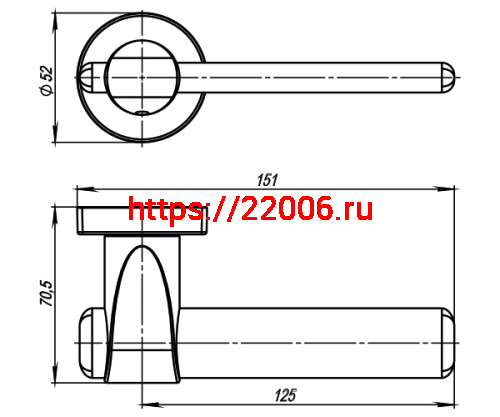 Ручка Armadillo (Армадилло) раздельная AJAX URB1 SN/CP-3 Мат никель/хром фото 3 Ручка Armadillo (Армадилло) раздельная AJAX URB1 SN/CP-3 Мат никель/хром фото 3