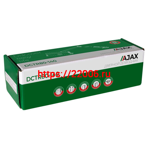 Доводчик Ajax (Аякс) дверной DCTR80-140 (TDR-140) 80-140кг WH белый фото 2 Доводчик Ajax (Аякс) дверной DCTR80-140 (TDR-140) 80-140кг WH белый фото 2