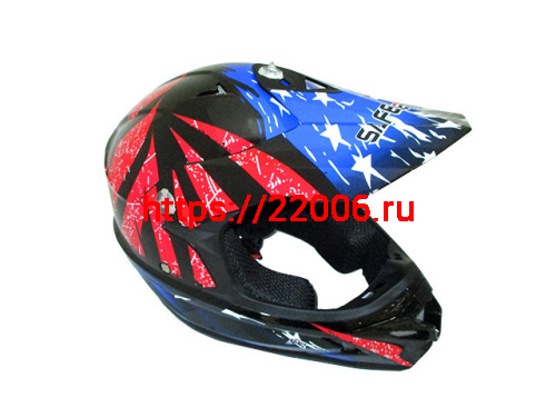 Мотошлем SAFEBET HF-115 (cross kids) black Q183 (L)