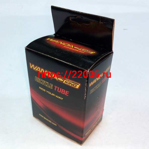 Велокамера 26" х 1.75/2,125 (A/V 48 мм) бутиловая (фирм.качество), цвет.короб, WANDA Велокамера 26" х 1.75/2,125 (A/V 48 мм) бутиловая (фирм.качество), цвет.короб, WANDA
