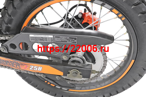 Мотоцикл KAYRO ENDURO 250cc "NOMAD" (ZS172FMM-3A, торм.пер/зад.диск, универс. покрышки пер. 90/90-19, зад 120/90-18)ПТС ОРАНЖЕВЫЙ фото 5
