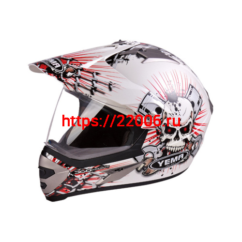 Мотошлем YM-911 белый (ХS) Мотошлем YM-911 белый (ХS)