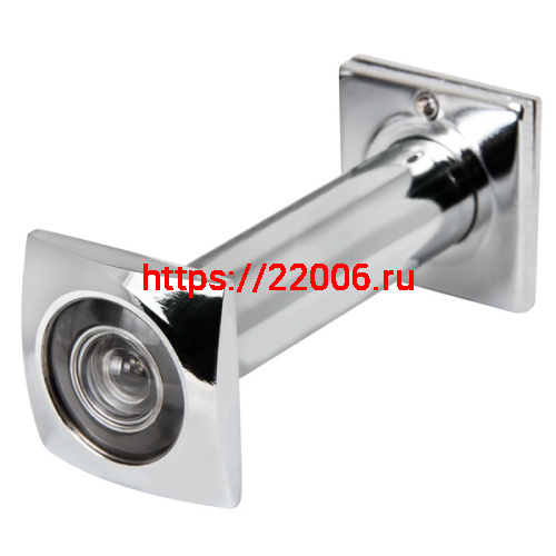 Глазок Fuaro (Фуаро) дверной, оптика пластик DV-Q 4/130-70/Z (VIEWER 4 DVQ) CP хром