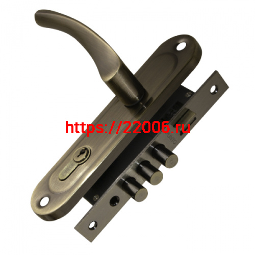 Замок Punto (Пунто) цилиндровый в комплекте с ручкой LOCKSET15.CRONA.4061-3 (KIT P15 4061/3 CRONA) AB бронза Замок Punto (Пунто) цилиндровый в комплекте с ручкой LOCKSET15.CRONA.4061-3 (KIT P15 4061/3 CRONA) AB бронза