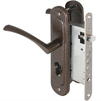 Корпус Ajax (Аякс) врезного замка с ручками на планке KIT А5-3155/3 W/B