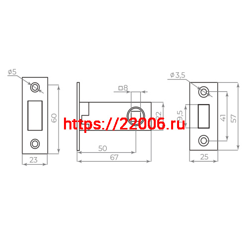 Защелка Ajax (Аякс) врезная MAGNLN50-8 BL черный фото 4 Защелка Ajax (Аякс) врезная MAGNLN50-8 BL черный фото 4