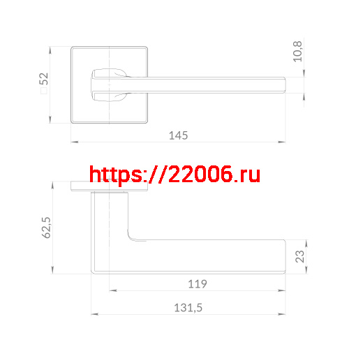 Ручка Punto (Пунто) раздельная K.EST.Q52.SELECT BL-24 черный фото 2