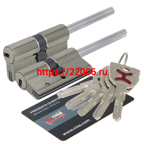 Цилиндровый механизм Cisa (Чиза) под вертушку (дл. шток) AP4S 0P3S7-81.12 (65 мм/30+10+25), НИКЕЛЬ Цилиндровый механизм Cisa (Чиза) под вертушку (дл. шток) AP4S 0P3S7-81.12 (65 мм/30+10+25), НИКЕЛЬ