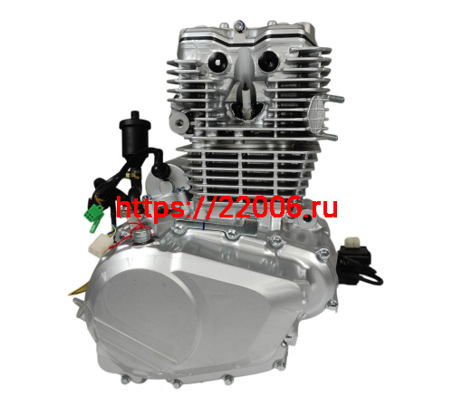 Двигатель 4т. 271 см3 175FMN, CB300RL, ZONGSHEN, 4х клап., эл+кик, возд охл 5 передач фото 6