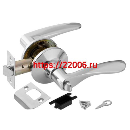 Ручка Punto (Пунто) защелка DK620 CP-BK (6020 CP-B) (фик.) хром