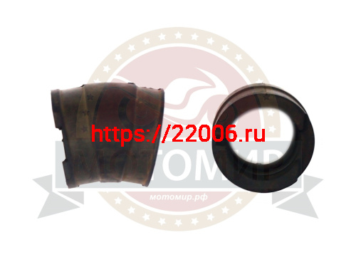 Муфта Тайга (патрубок карб. с раздельным впуском резиновый на 2 карб.) С40500118 ЗАВОД