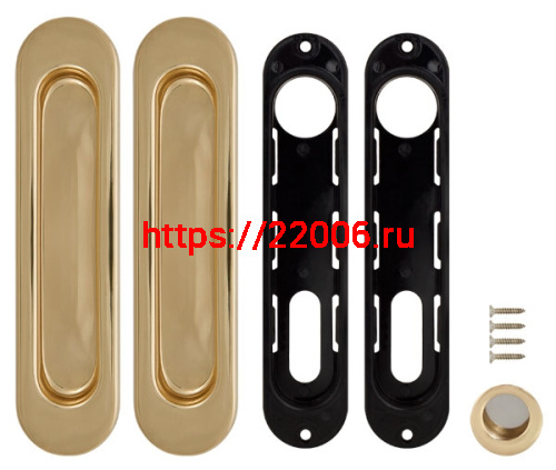 Ручка Armadillo (Армадилло) для раздвижных дверей SH.LD152.010 (SH010) GP-2 золото фото 2