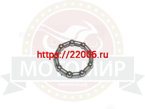 Подшипник вело задней втулки, 9 шариков, 7/32" (5.55мм), D-32мм, JK 6514 импорт (нов. образца малый)