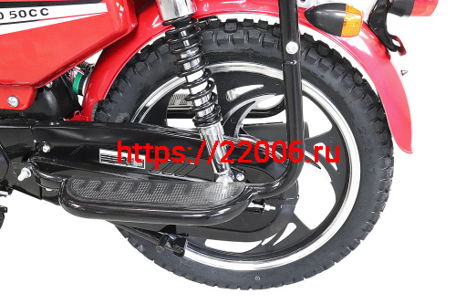 Мопед KT50 Alpha ЛЮКС (Форсир.) (компл-я Люкс, сигн.с автозап,кофр) красный фото 6 Мопед KT50 Alpha ЛЮКС (Форсир.) (компл-я Люкс, сигн.с автозап,кофр) красный фото 6