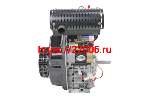 Двигатель LIFAN 12,5 л.с. C192FD с катушкой 7А (дизельный, эл.стартер, цилиндр.вал d=25мм) фото 2