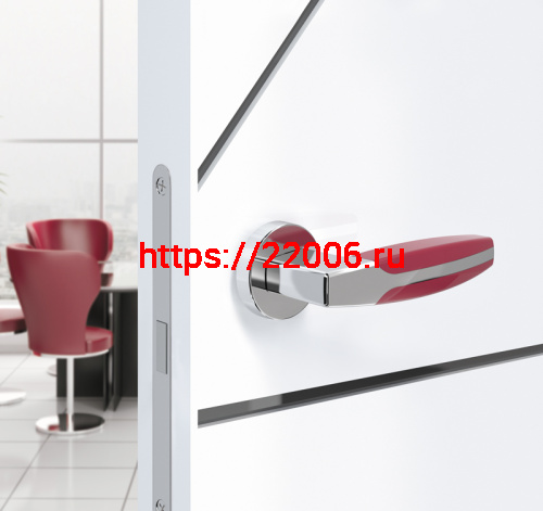 Ручка Armadillo (Армадилло) раздельная ARC URB2 СР/Bordo-15 Хром/бордовый фото 2