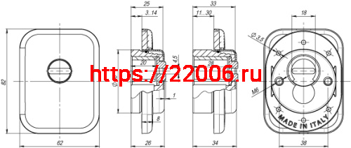 Броненакладка Armadillo (Армадилло) на ЦМ квадрат (от вырывания, 25 мм) ET/ATC-Protector 1-25(SQ) CP-8 Хром box фото 4 Броненакладка Armadillo (Армадилло) на ЦМ квадрат (от вырывания, 25 мм) ET/ATC-Protector 1-25(SQ) CP-8 Хром box фото 4