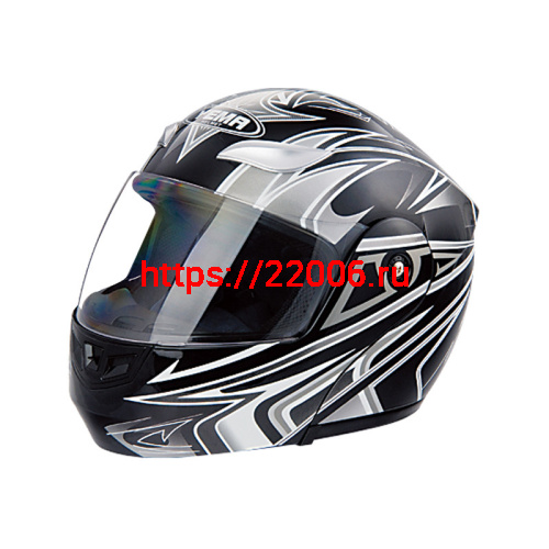 Мотошлем YM-920 черный (XS) аэрография Мотошлем YM-920 черный (XS) аэрография